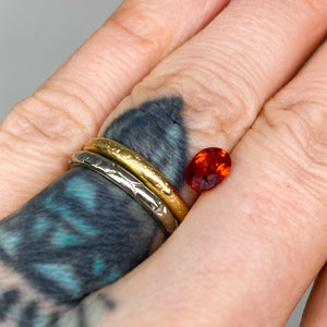 Create your own ring: 1ct vintage red sapphire