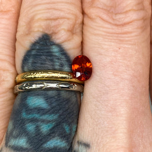 Create your own ring: 1ct vintage red sapphire