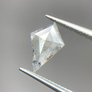 Create your own ring: 0.80ct Salt & Pepper kite rosecut diamond