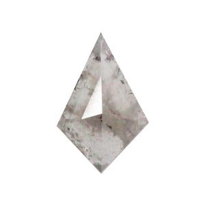 Create your own ring: 0.80ct Salt & Pepper kite rosecut diamond