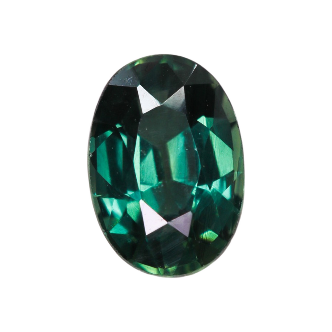 Create your own ring: 1.15ct vintage green oval sapphire
