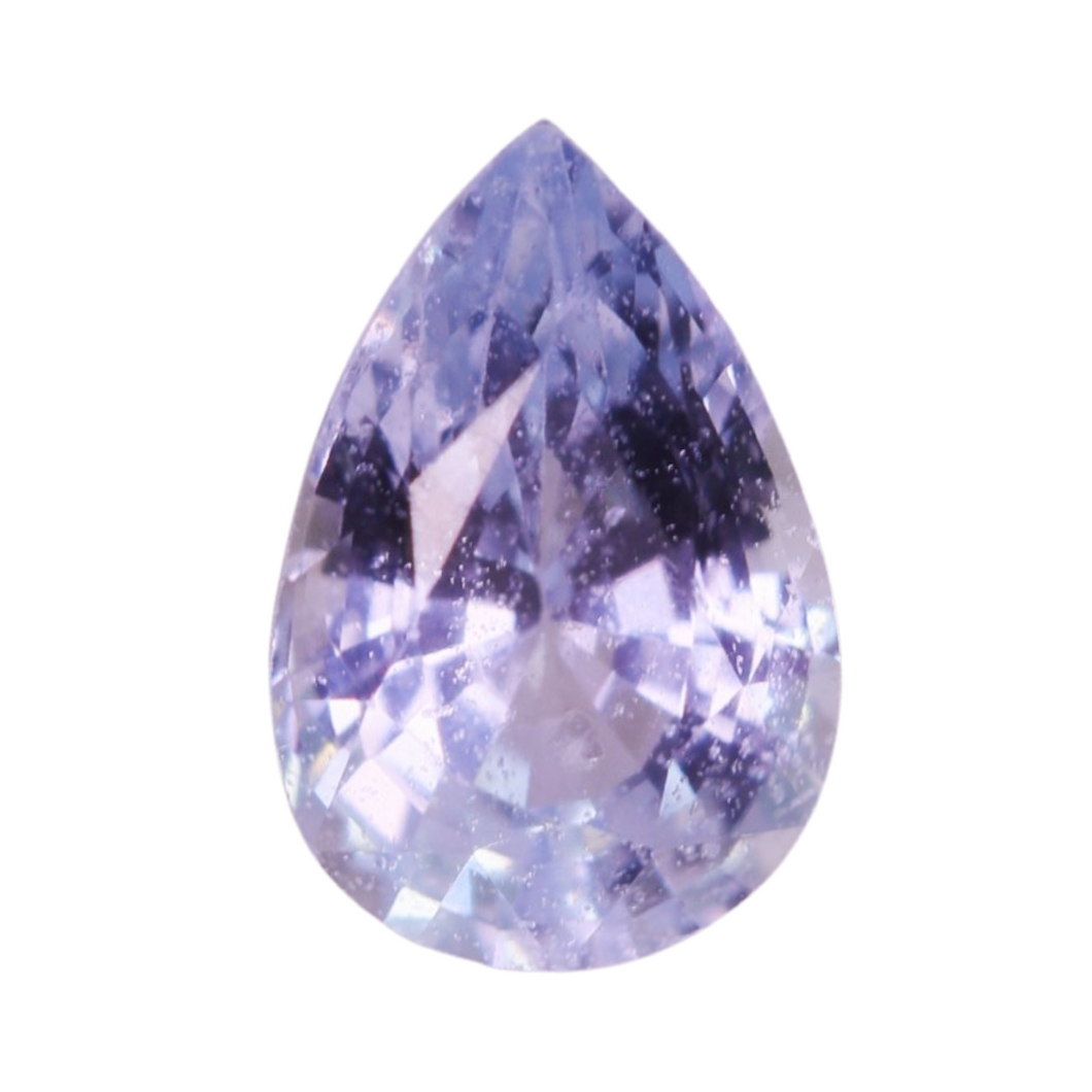 Create your own ring: 0.53ct light blue pear sapphire