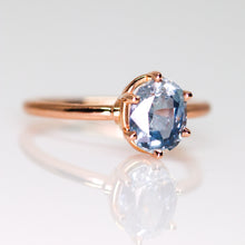 Load image into Gallery viewer, Sonnet ring: 14K gold solitaire (with 14 diamond/gemstone options)