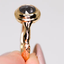Load image into Gallery viewer, Sequoia ring: 14K solitaire(with 26 gemstone &amp; diamond options)