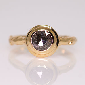 Sequoia ring: 14K solitaire(with 26 gemstone & diamond options)