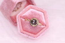 Load image into Gallery viewer, Sequoia ring: 14K solitaire (with dark salt &amp; pepper diamond)