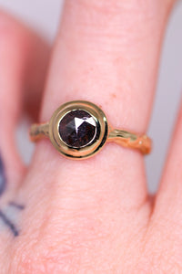 Sequoia ring: 14K solitaire(with 26 gemstone & diamond options)