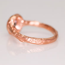 Load image into Gallery viewer, &quot;Sequoia&quot;: 14K rose gold solitaire ring (one of a kind grey moissanite)