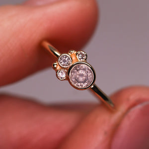 Flora ring: 14K cluster ring (24 gemstone options)