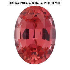 Chatham lab padparadscha sapphire (1.75ct)