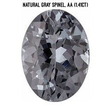 Load image into Gallery viewer, Natural gray spinel, AA quality (1.41ct)