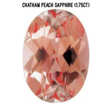 Load image into Gallery viewer, Chatham lab-grown peach sapphire (1.75ct)