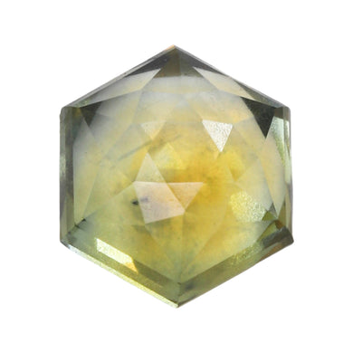 Create your own ring: 1.55ct bicolor hexagon Montana sapphire