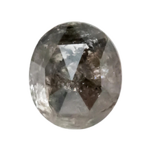 Load image into Gallery viewer, Create your own ring: 1.08ct salt &amp; pepper oval rosecut diamond
