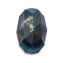 Load image into Gallery viewer, Create your own ring: 4.19ct oval rosecut midnight-blue sapphire