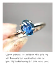 Load image into Gallery viewer, Create your own ring: 3.89ct pastel green rosecut Umba sapphire